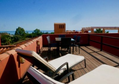 terrace views of penthouse apartment in cabopino